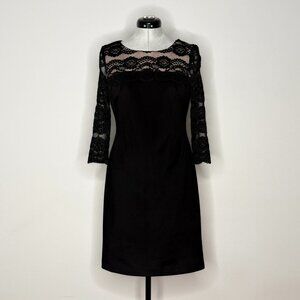 Jessica H 3/4 Lace Sleeve and Upper Bodice Dress